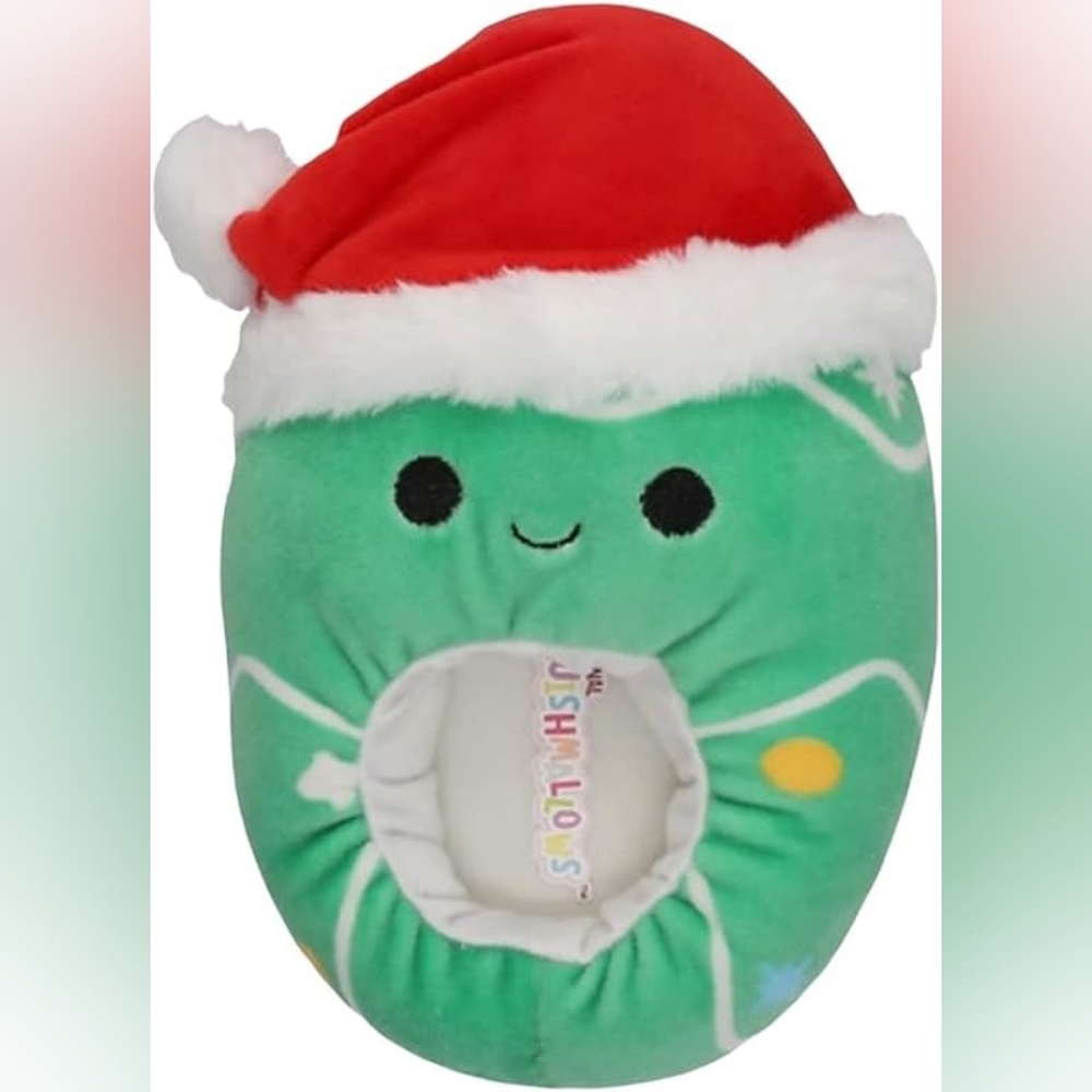SQUISHMALLOW CAROL THE CHRISTMAS TREE SLIPPERS Kids Size 13-1 KELLYTOY NWT